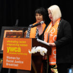 Angeline Chen and Jessica Kubel Recite Racial Justice Pledge
